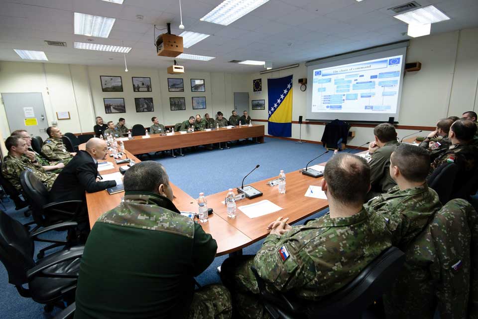 EUFOR planners in conference in Camp Butmir