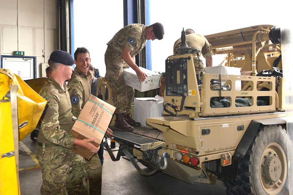 EUFOR troops transport medicine to Pale