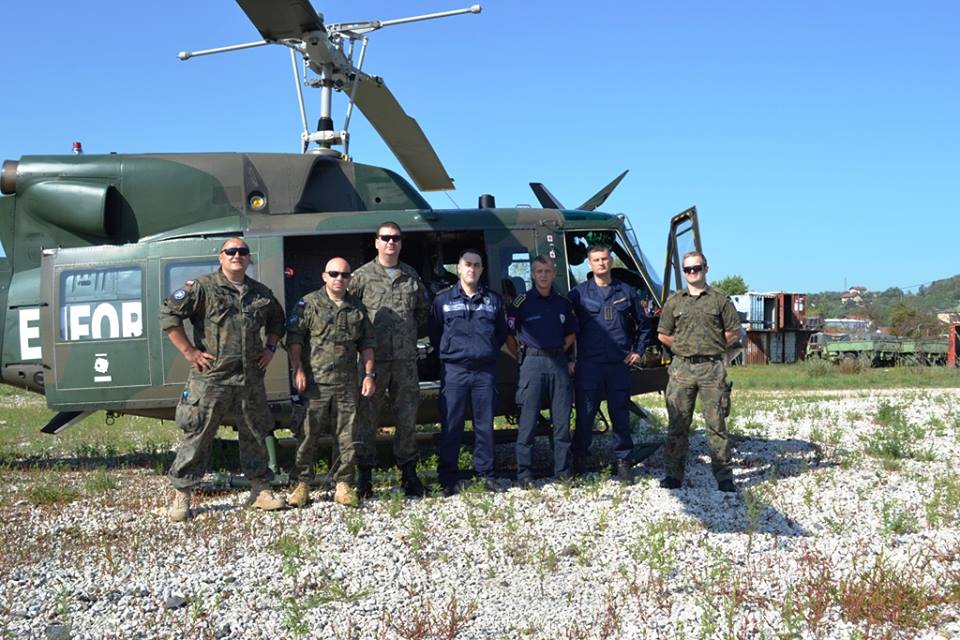 EUFOR conducts reconnaissance flight with Doboj Police
