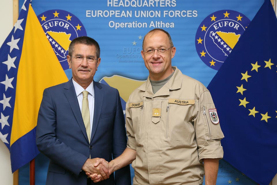 Major General Dorfer and Mr Nurettin Canikli
