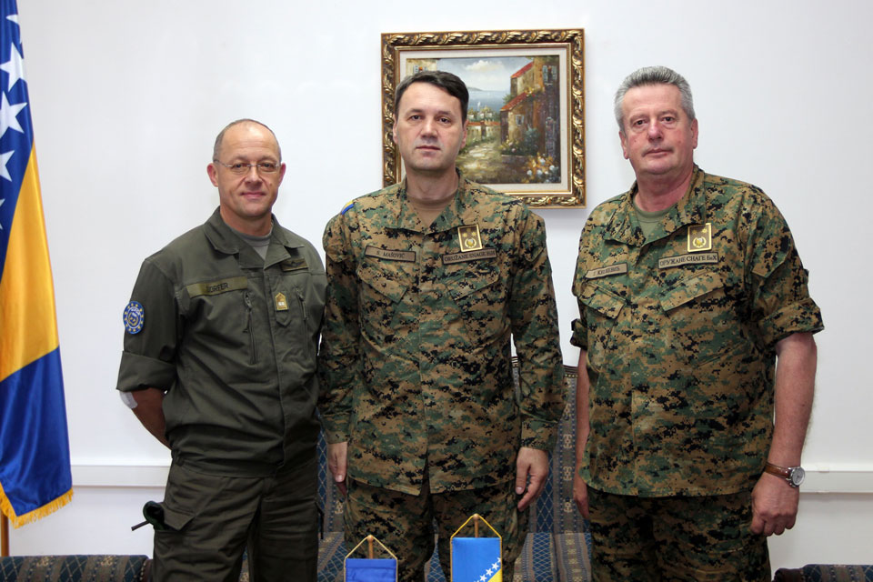 EUFOR’s Commander pays farewell visits to the heads of BiH Defence