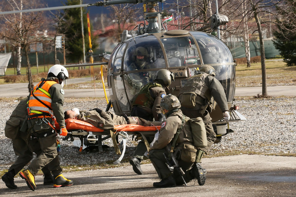 EUFOR Multinational Battalion personnel test their reactions in Exercise