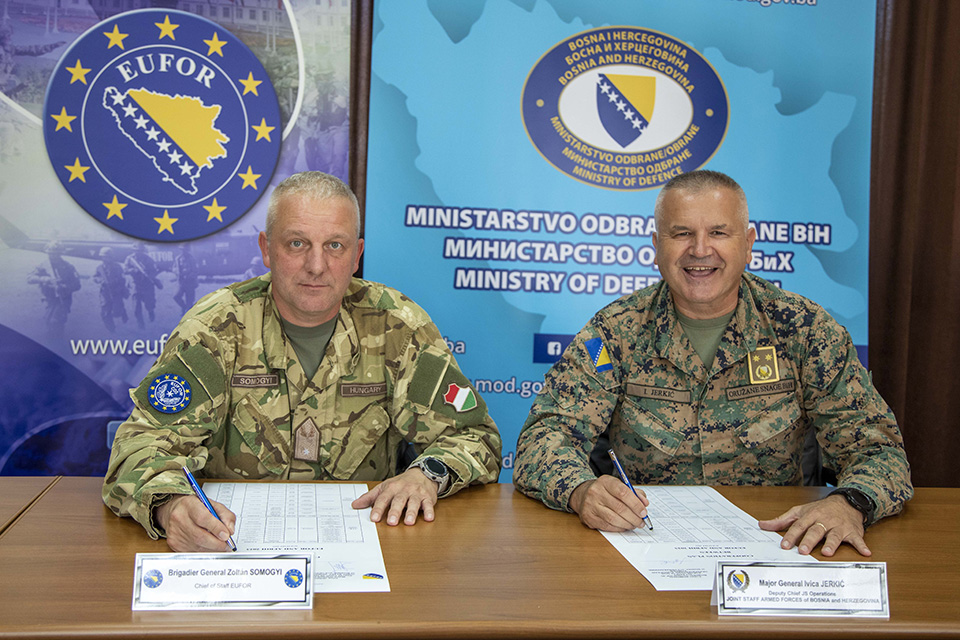 AFBiH and EUFOR Signed a Cooperation and Training Contract for the Year 2023