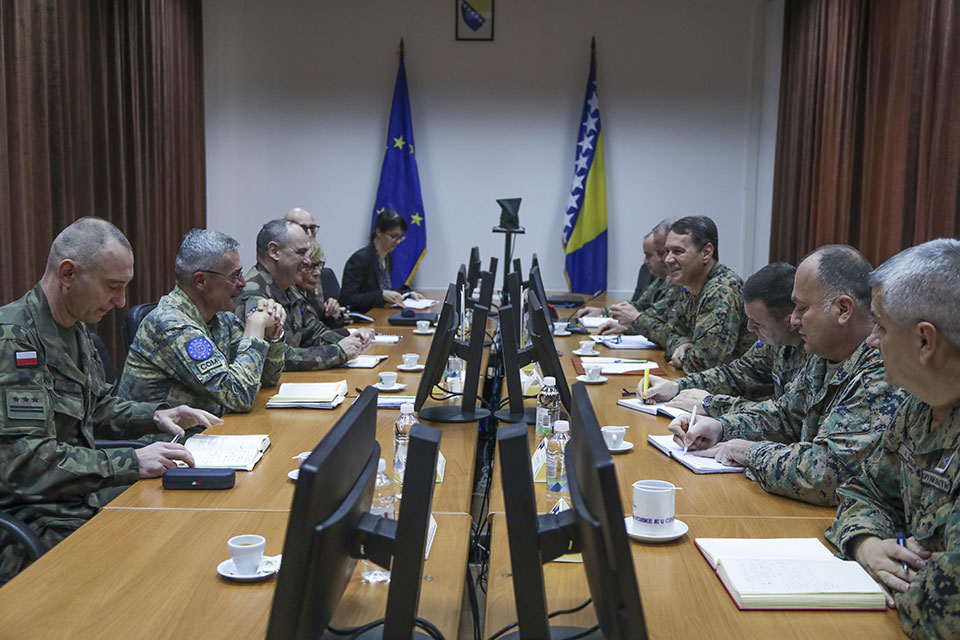Operation Commander in a meeting with Joint Staff of the AF BiH