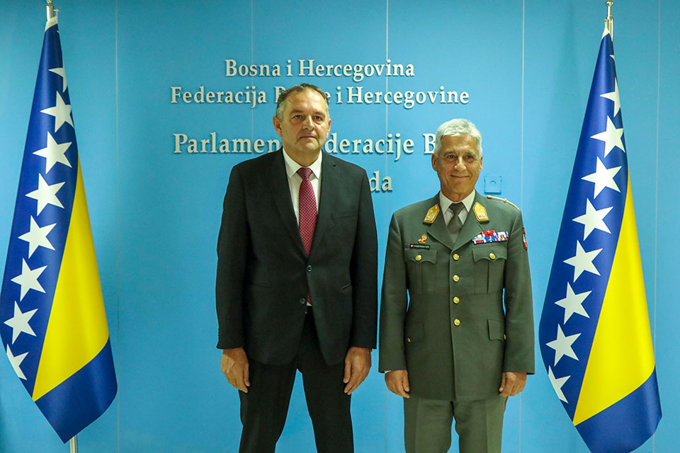 COM EUFOR met with Speaker of the House of Peoples of the Bosnia and Herzegovina Parliamentary Assembly