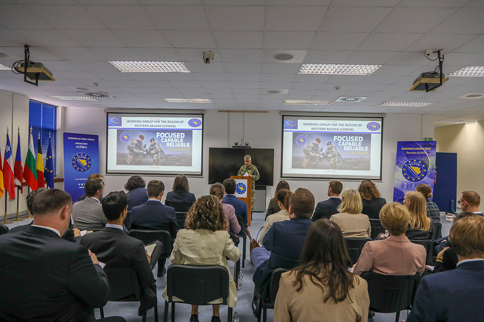 Working Group for the Region of Western Balkans visit to EUFOR