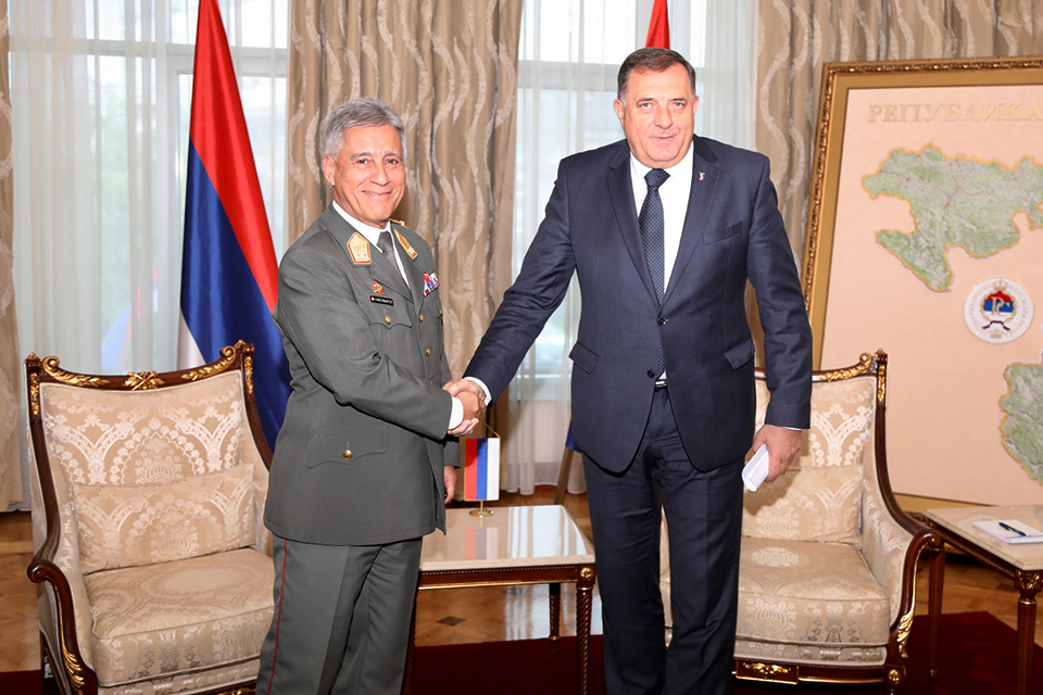 COM EUFOR met with the President of Republika Srpska