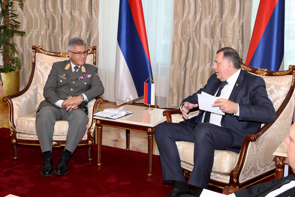 COM EUFOR met with the President of Republika Srpska