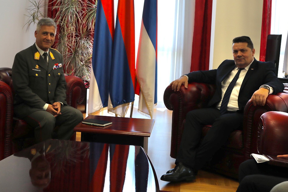 Major General Helmut Habermayer met with Republika Srpska National Assembly Speaker