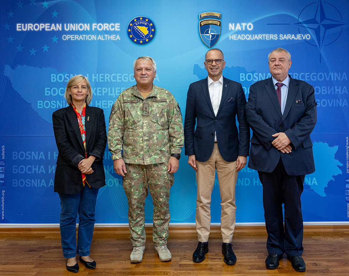 Delegacija Parlamentarnog odbora Evropske unije i Bosne i Hercegovine za stabilizaciju i pridruživanje u posjeti bazi Butmir