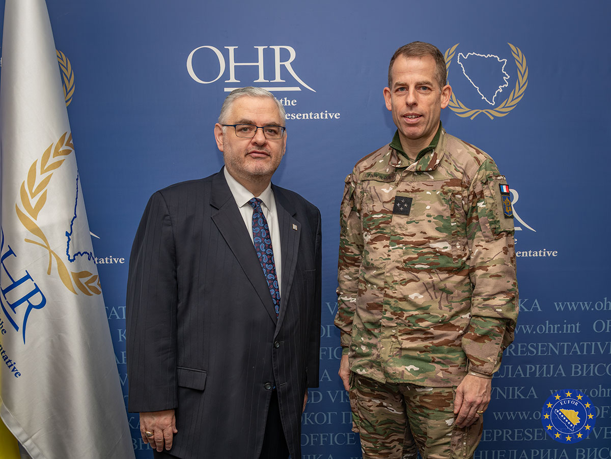 Hands-On Diplomacy: Maj Gen Fronda and PDHR Mr. Crishock Urge International Commitment to Bosnia’s Safety