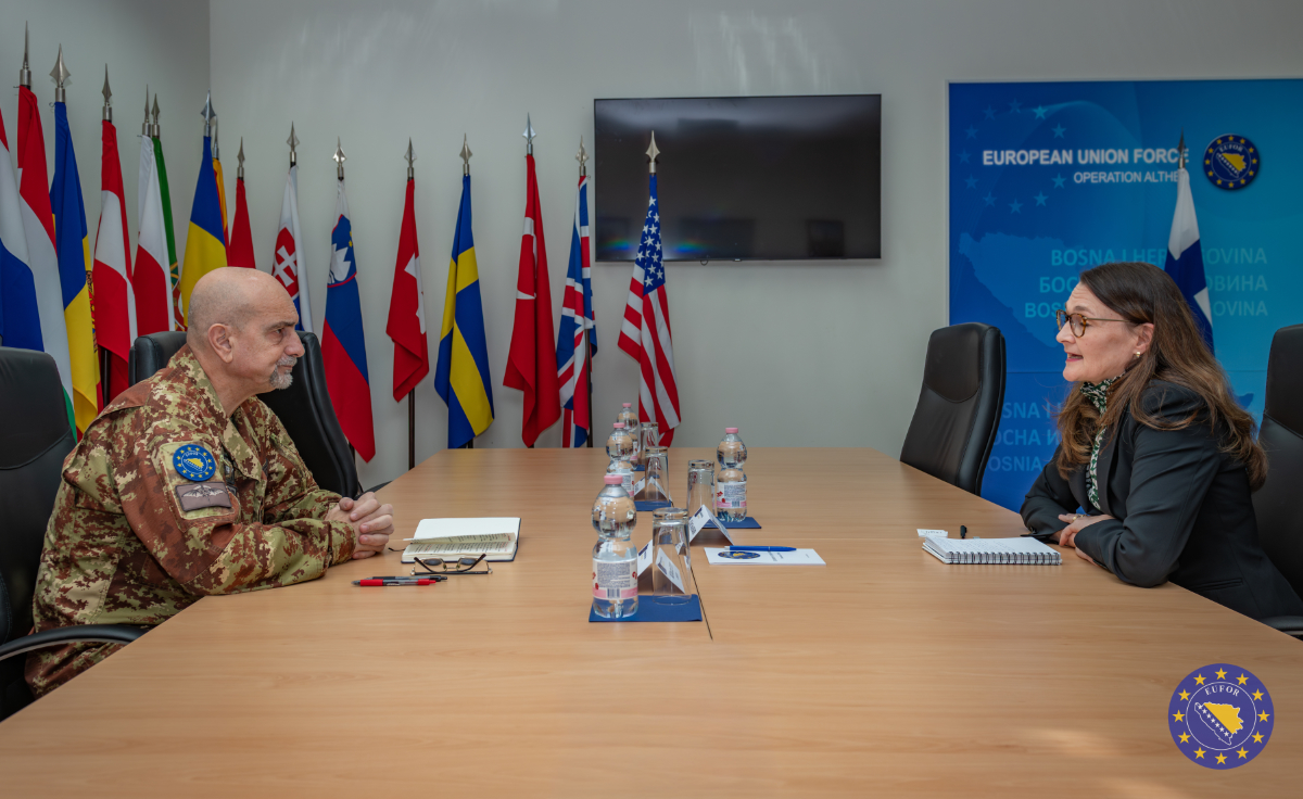 COM EUFOR meets Ambassador of the Republic of Finland