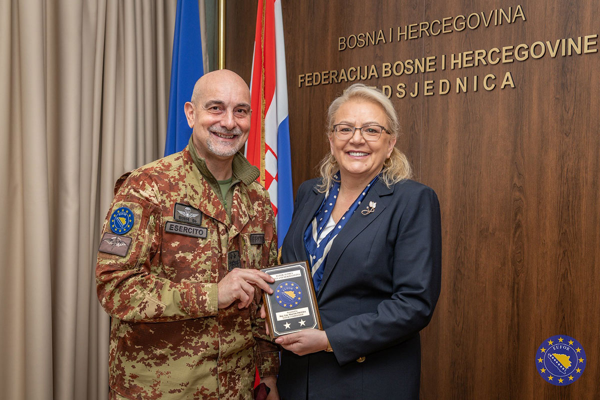 Zapovjednik EUFOR-a i predsjednica Federacije BiH razgovarali o kontinuiranoj suradnji