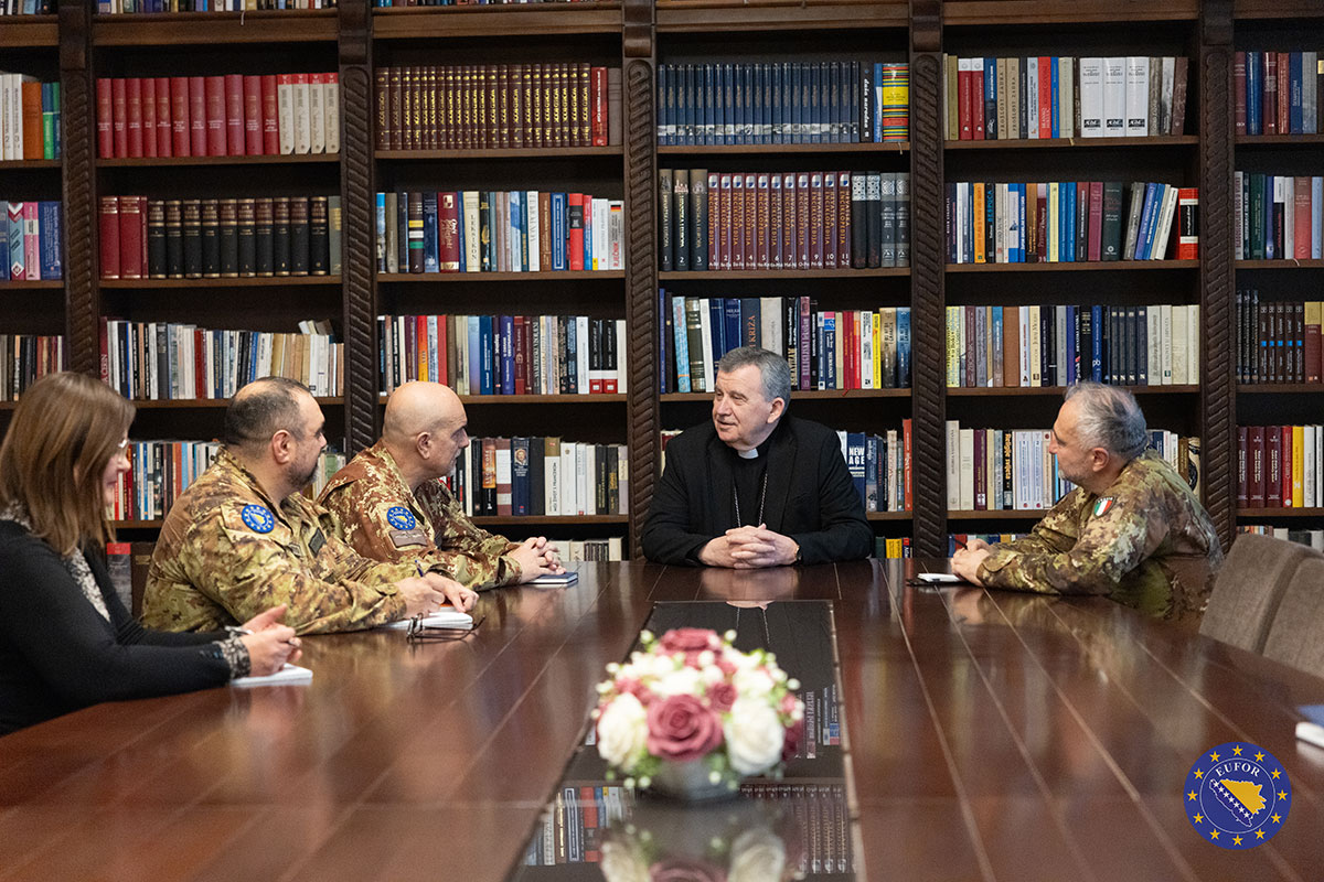 COM EUFOR Major General Maurizio Fronda met with Archbishop Tomo Vukšić
