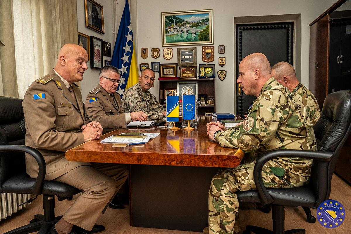 Zamjenik komandanta EUFOR-a sastao se sa zamjenikom načelnika Zajedničkog štaba Oružanih snaga Bosne i Hercegovine za resurse