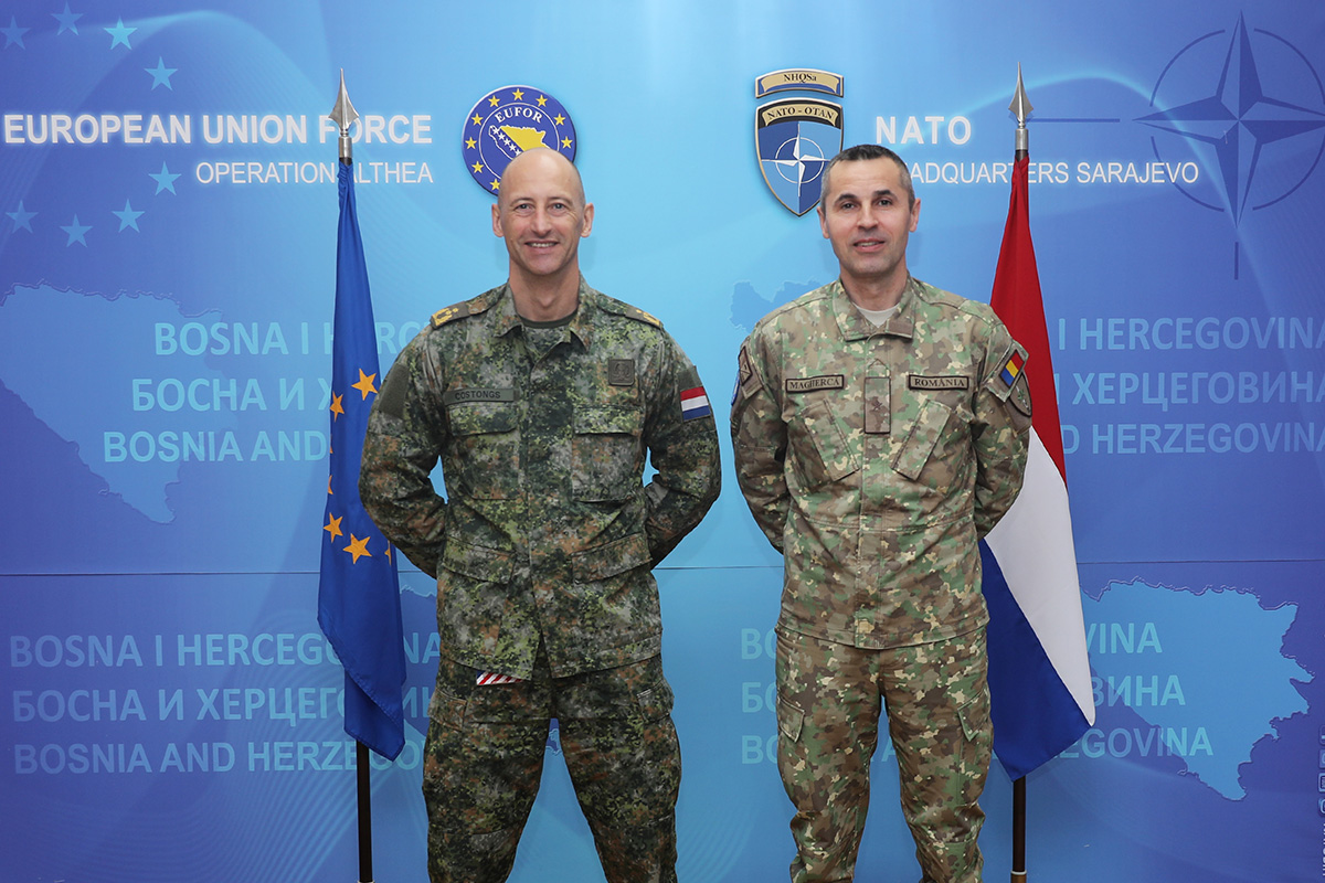 Načelnik štaba EUFOR-a primio u bazi Butmir zamjenika komandanta Žandarmerije Nizozemske