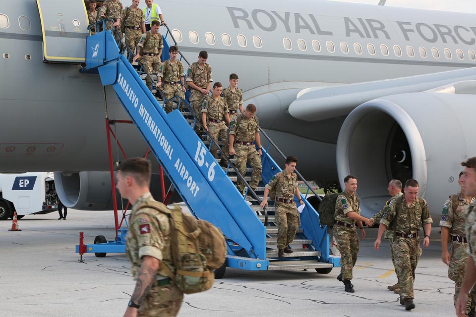 Arrival of troops for exercise Quick Response 2018
