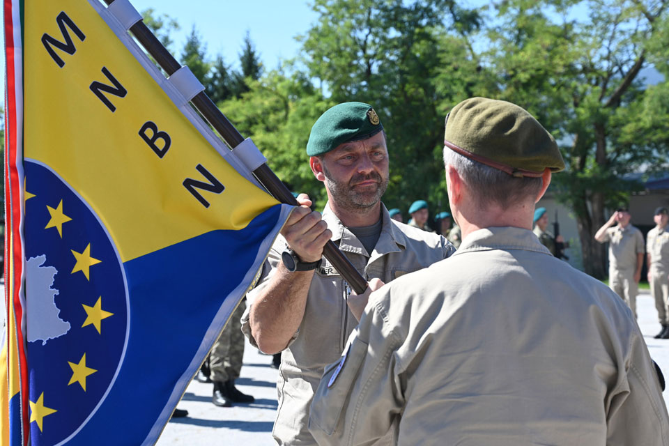 Lieutenant Colonel Leitner takes command of the EUFOR Multinational Battalion