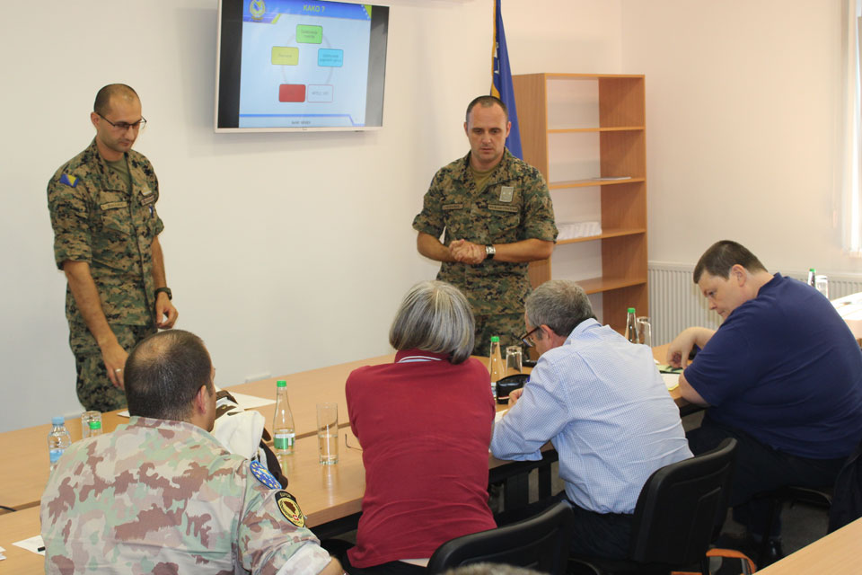 EUFOR and OSCE workshop at ammunition testing laboratory Doboj
