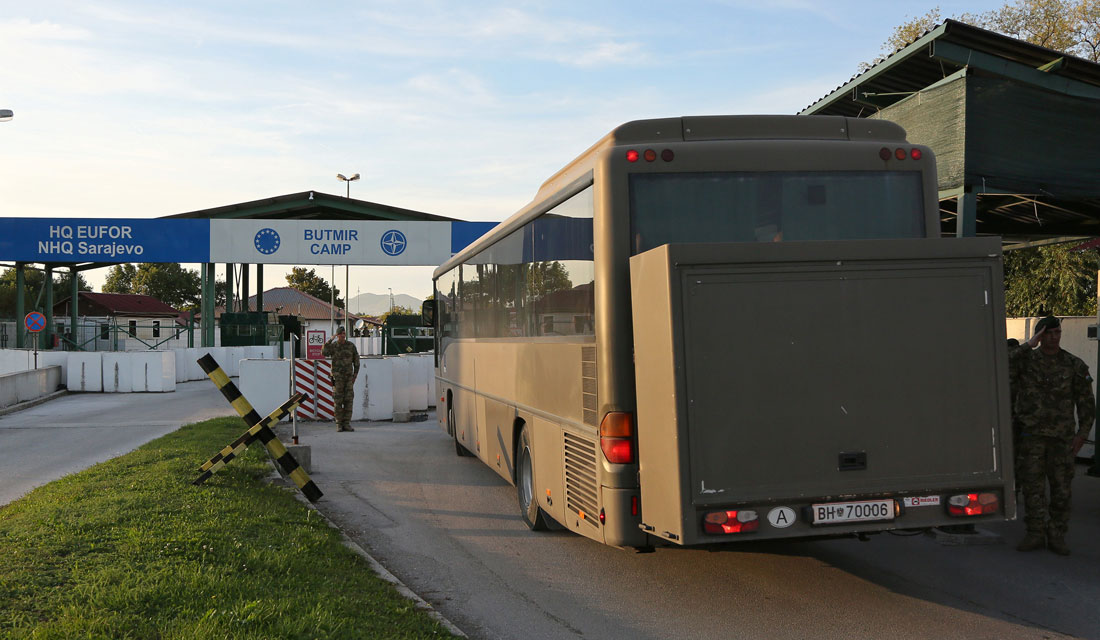 Austrian Company arrives for EUFOR’s Exercise Quick Response 19 