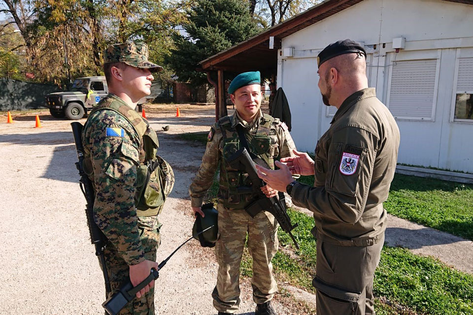 EUFOR’s Multinational battalion train with AFBiH 5th Infantry Brigade