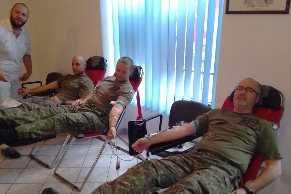EUFOR Soldiers Donate Blood