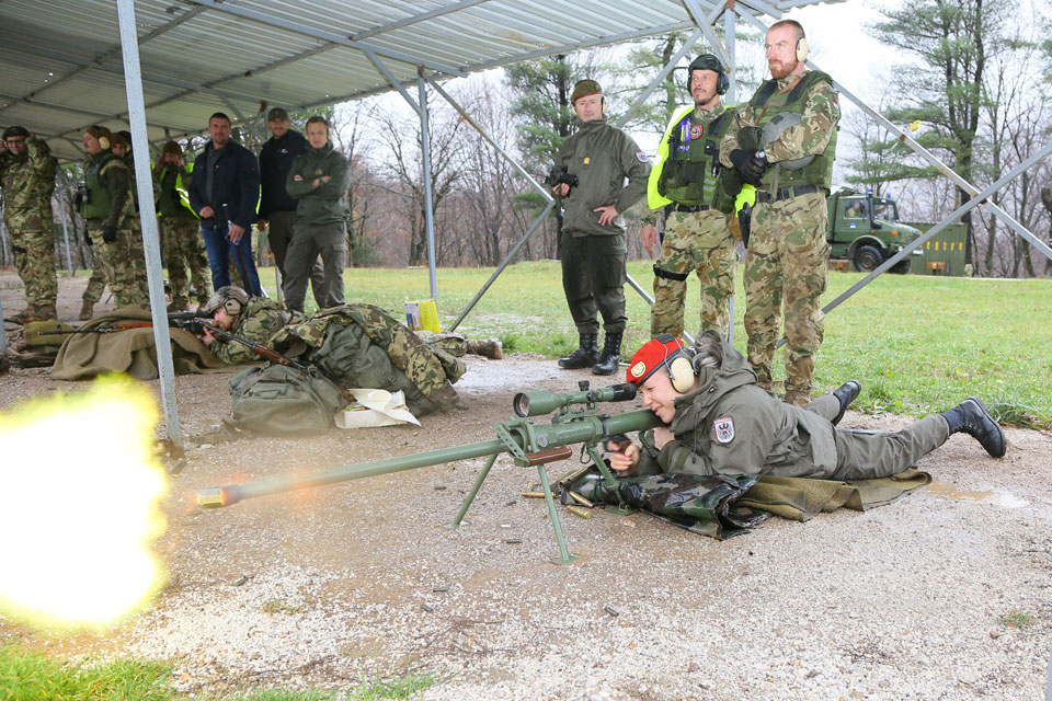 EUFOR Multinational Battalion conduct live firing