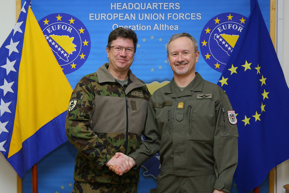 COMEUFOR welcomes Swiss Chief of Joint Operation Command and Deputy Chief of the Armed Forces