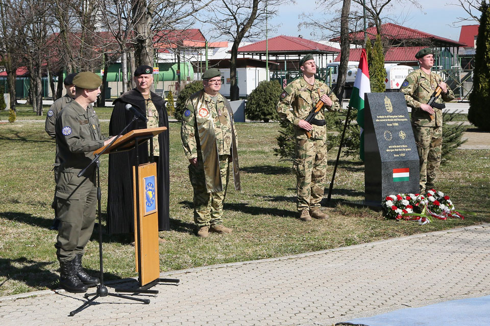 New memorial to Hungarian Soldiers unveiled at Camp Butmir