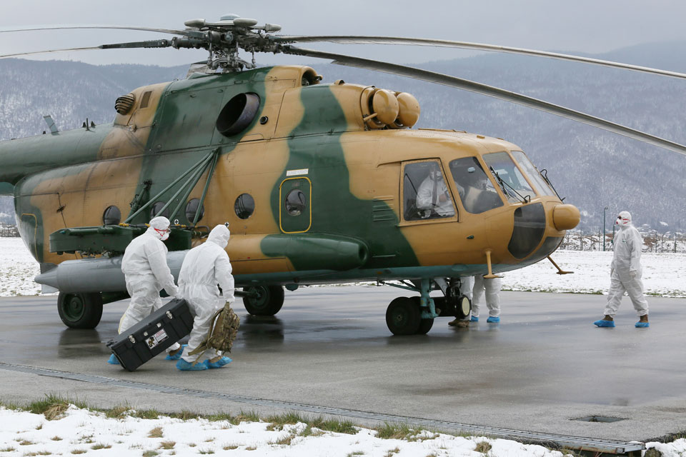 Medical repatriation flight from Camp Butmir