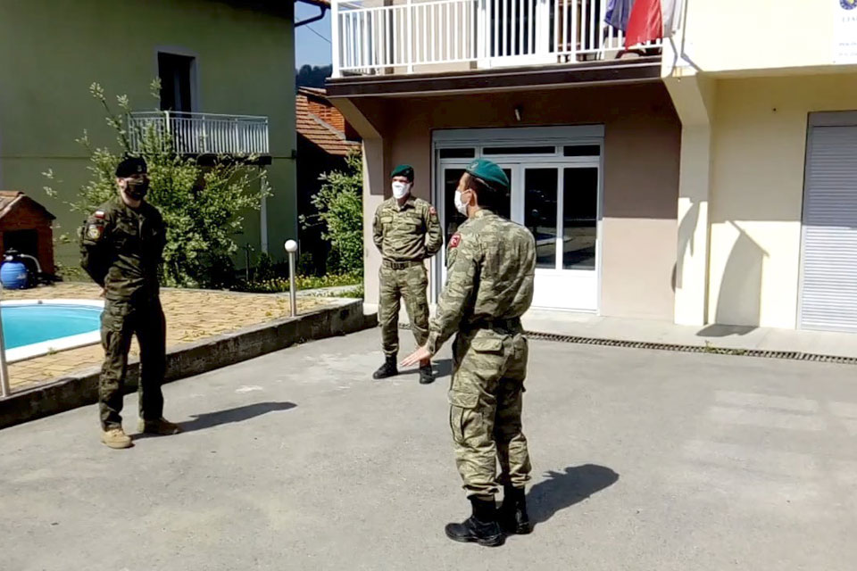 Turkish troops visit Polish contingent LOT House in Doboj