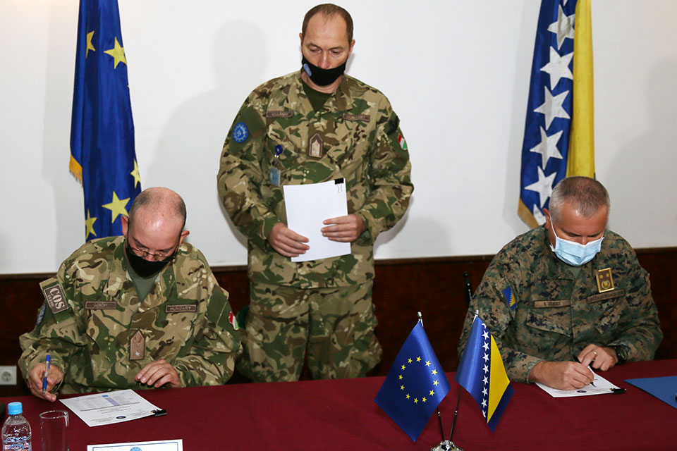 EUFOR and AFBiH Training and Cooperation plan 2022