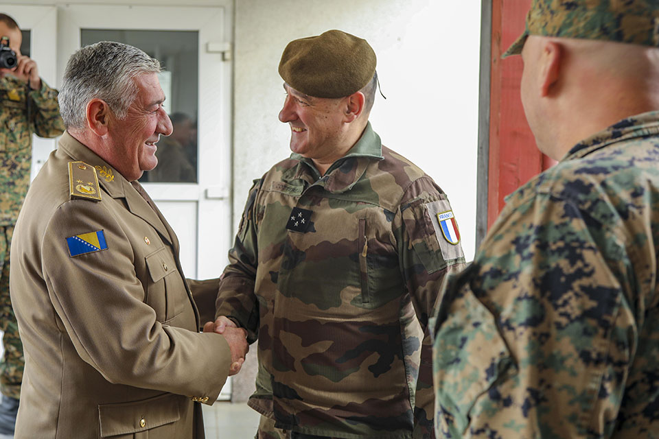 Operational Commander visits to Armed Forces BiH