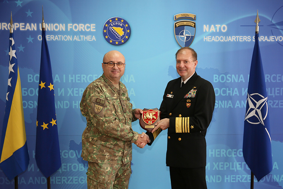 Commander of JFC Naples Admiral Stuart B. Munsch visited EUFOR HQ