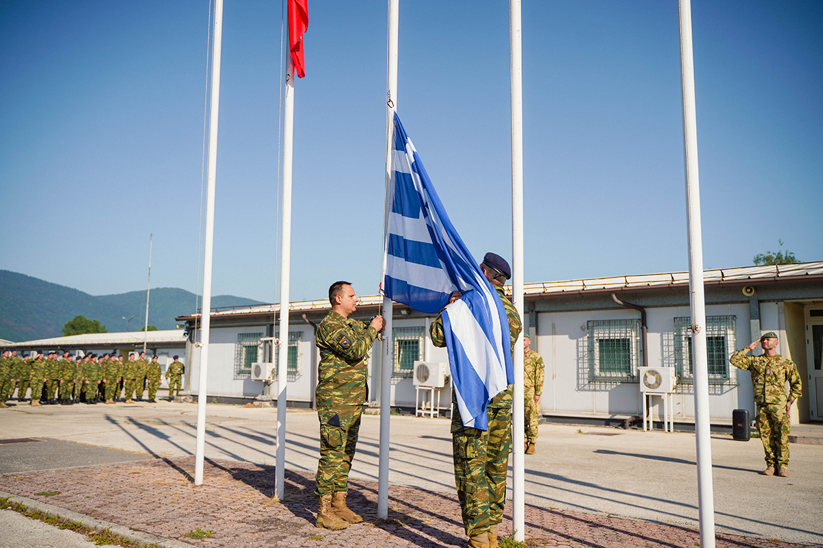 EUFOR’s Multinational Battalion welcomed the Greek maneuver company