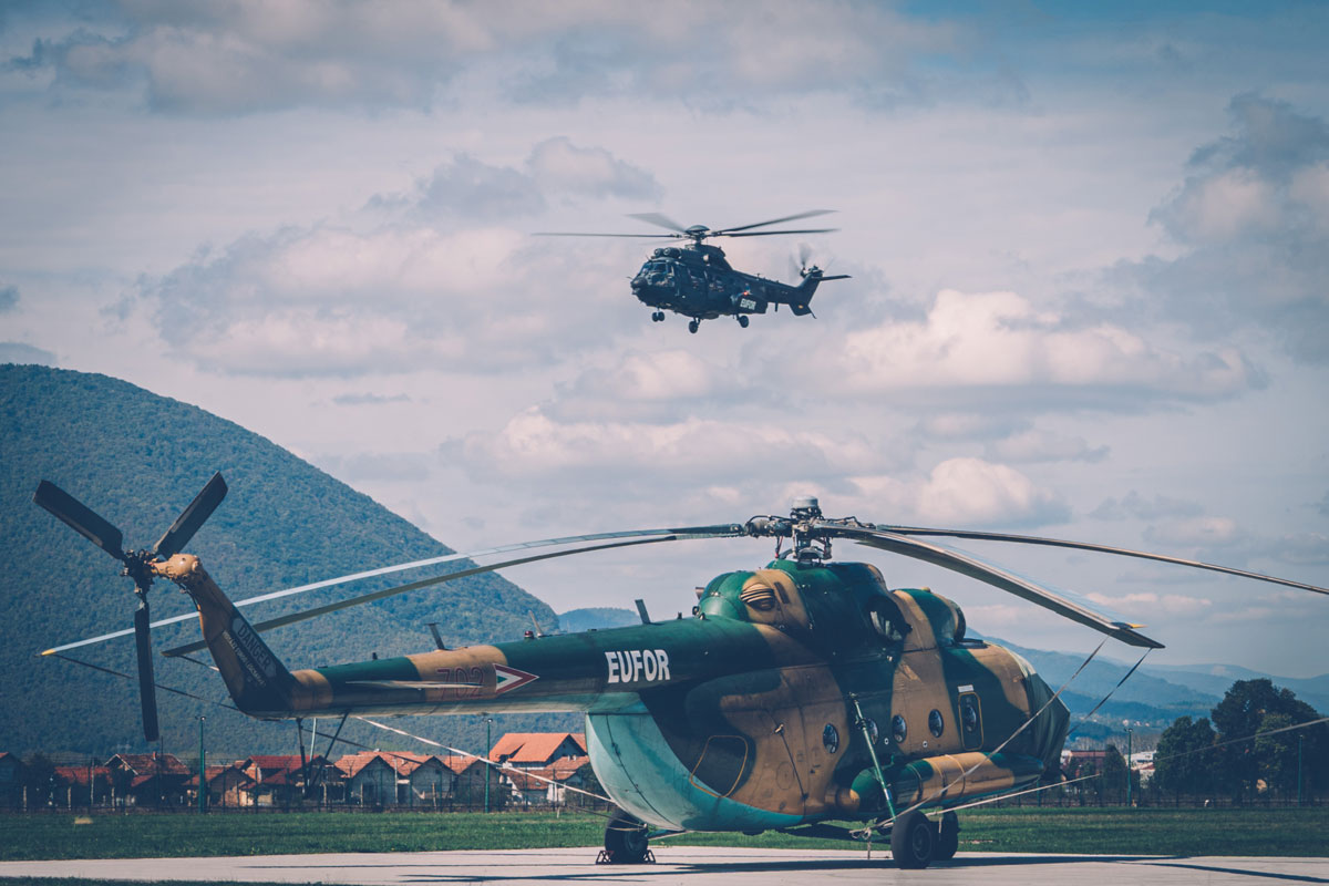 EUFOR welcomes new transportation helicopter