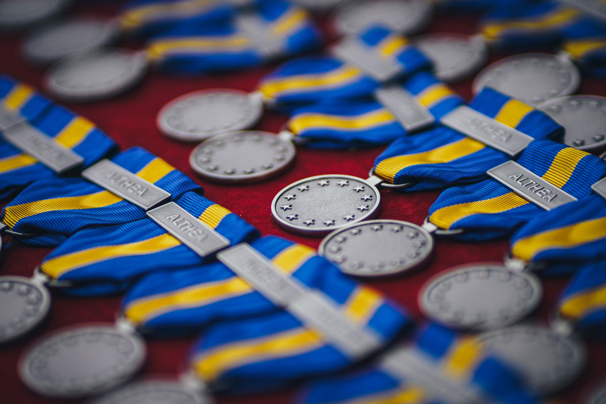 Medal parade in EUFOR