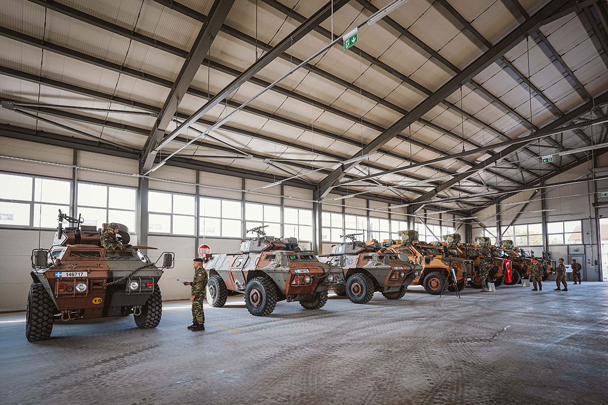 EUFOR opened its newest vehicle hangar in Camp Butmir