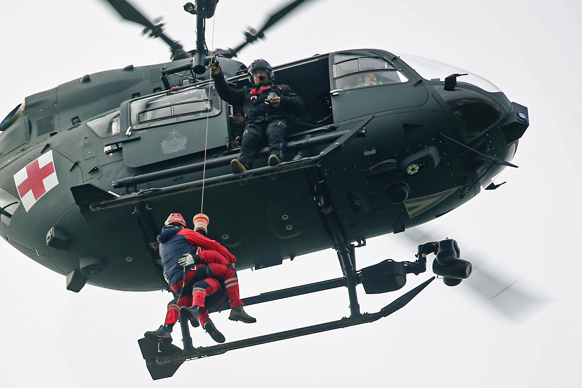 H145M Helicopter Hoist Training for Bosnian Mountain Rescuers Course