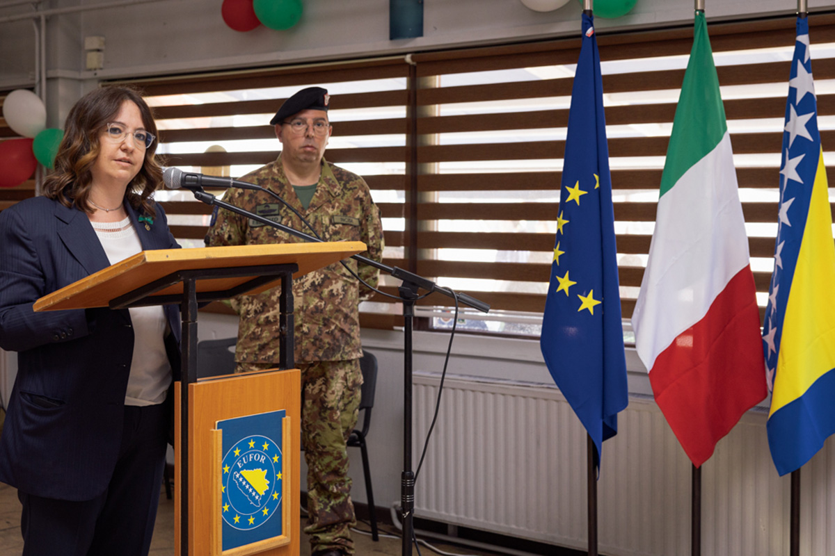 Italian military contingent proudly celebrates its National day