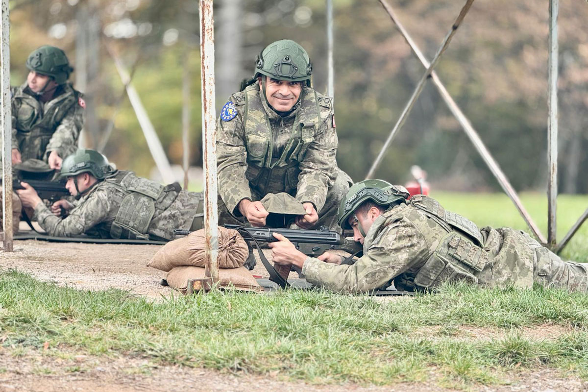 Live-fire exercise at the Pazaric shooting range