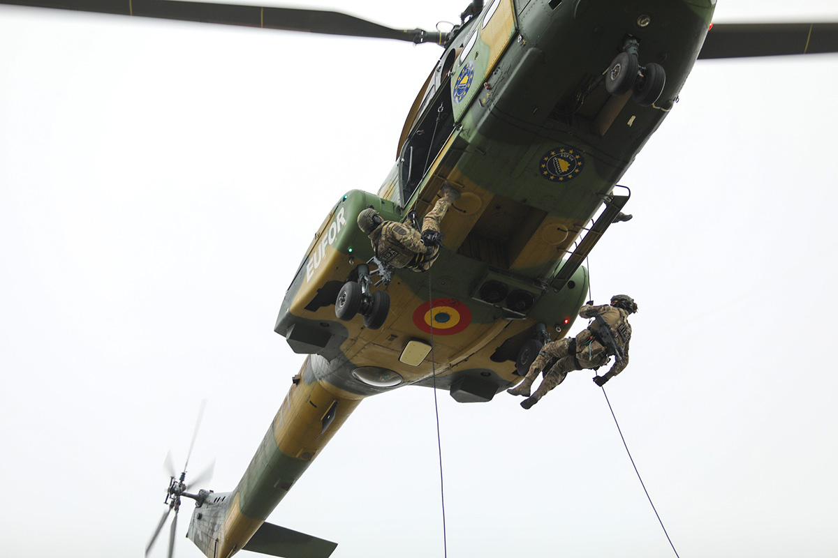 For the First Time: EUFOR, BiH Air Forces & SIPA Train Together