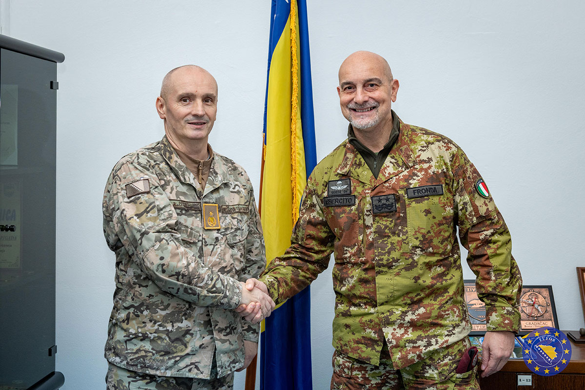 EUFOR Commander Major General Maurizio Fronda visit Tuzla