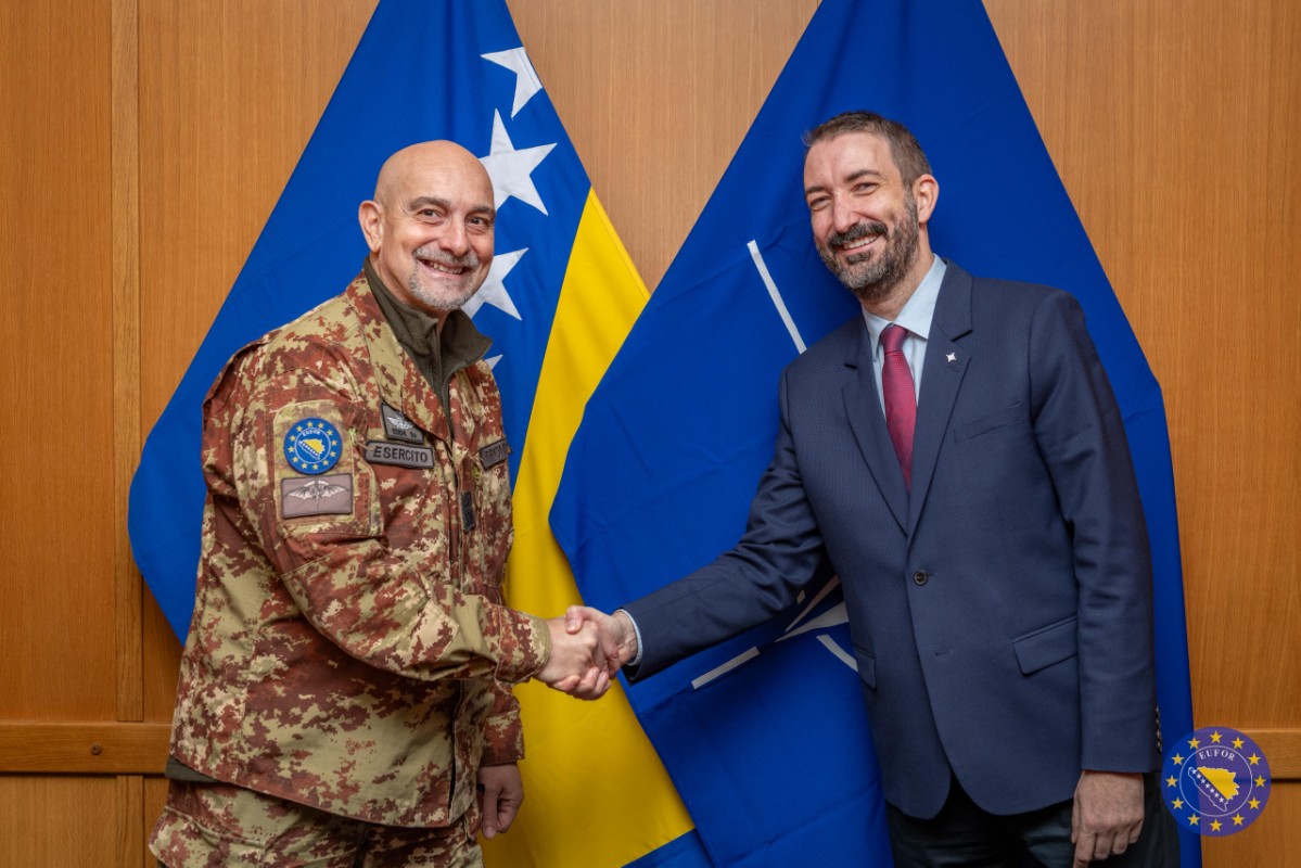 COM EUFOR meet with Head of NATO Political Engagement Support Cell (PESC) in BiH