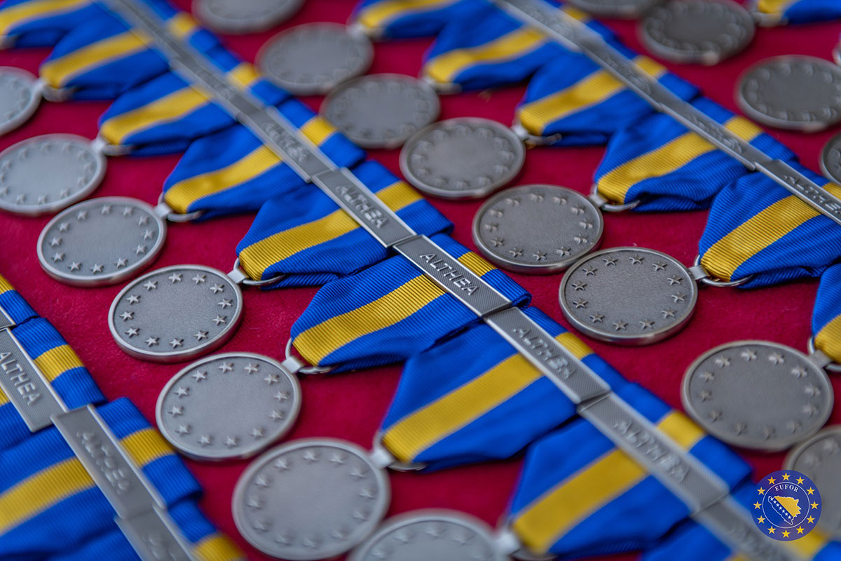 U bazi Butmir održana svečanost dodjele medalja pripadnicima EUFOR-a u znak priznanja za njihovu službu