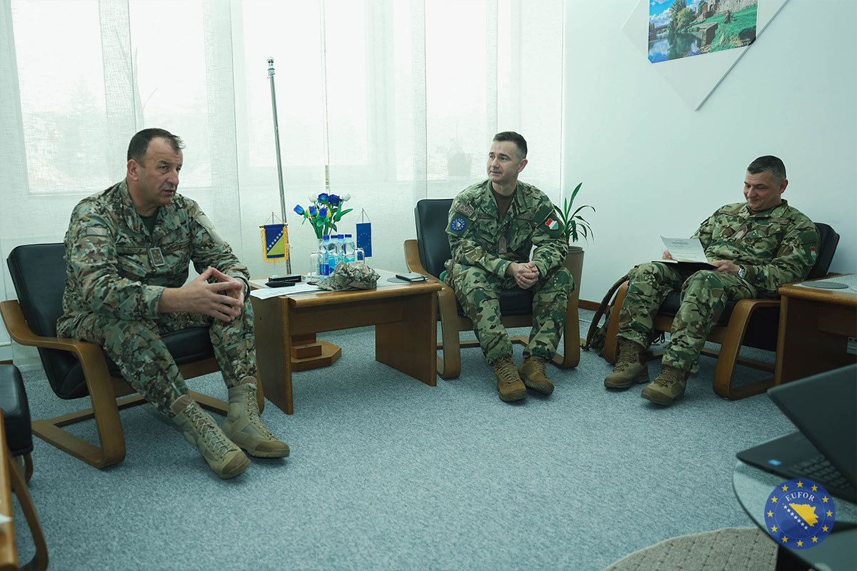 EUFOR Chief of Staff compliments on the preparation and professionalism of the AF BiH Tactical Support Brigade personnel