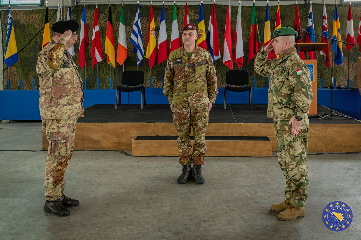 Passing the Baton: EUFOR Deputy Commander Change of Command Ceremony