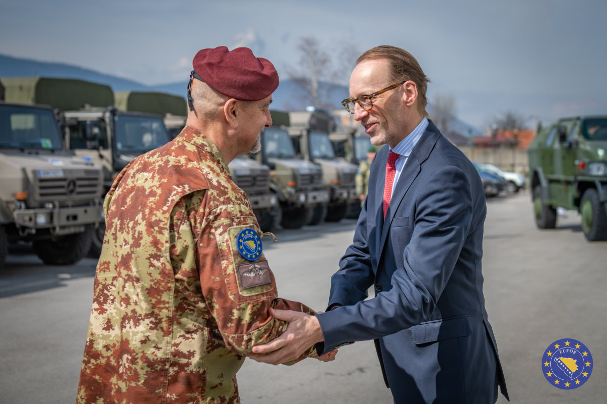Austrian Contingent Marks Change of Command in Camp Butmir