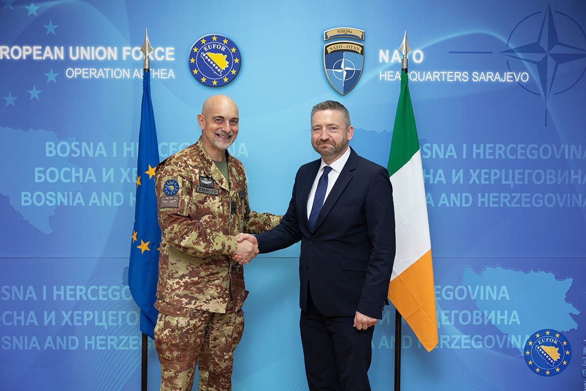 Komandant EUFOR-a pohvalio doprinos Irske miru i stabilnosti u BiH
