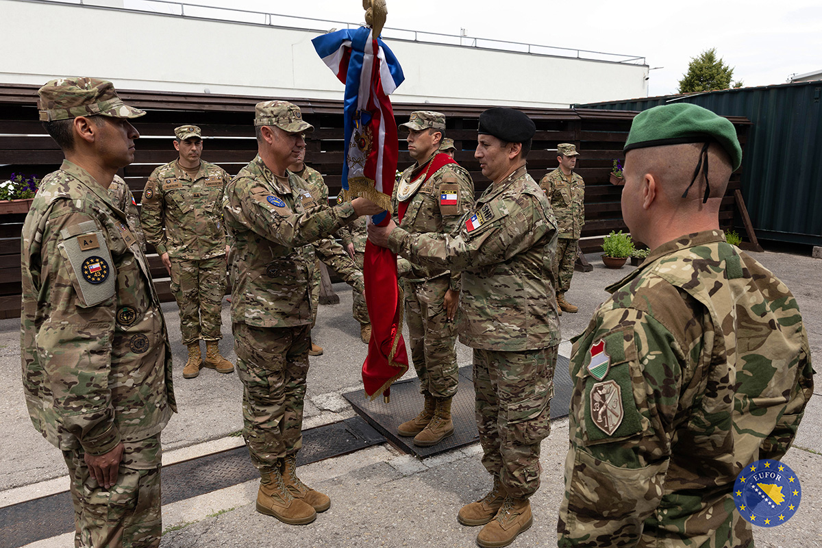 EUFOR Marks the Change of Command of the Chilean Contingent